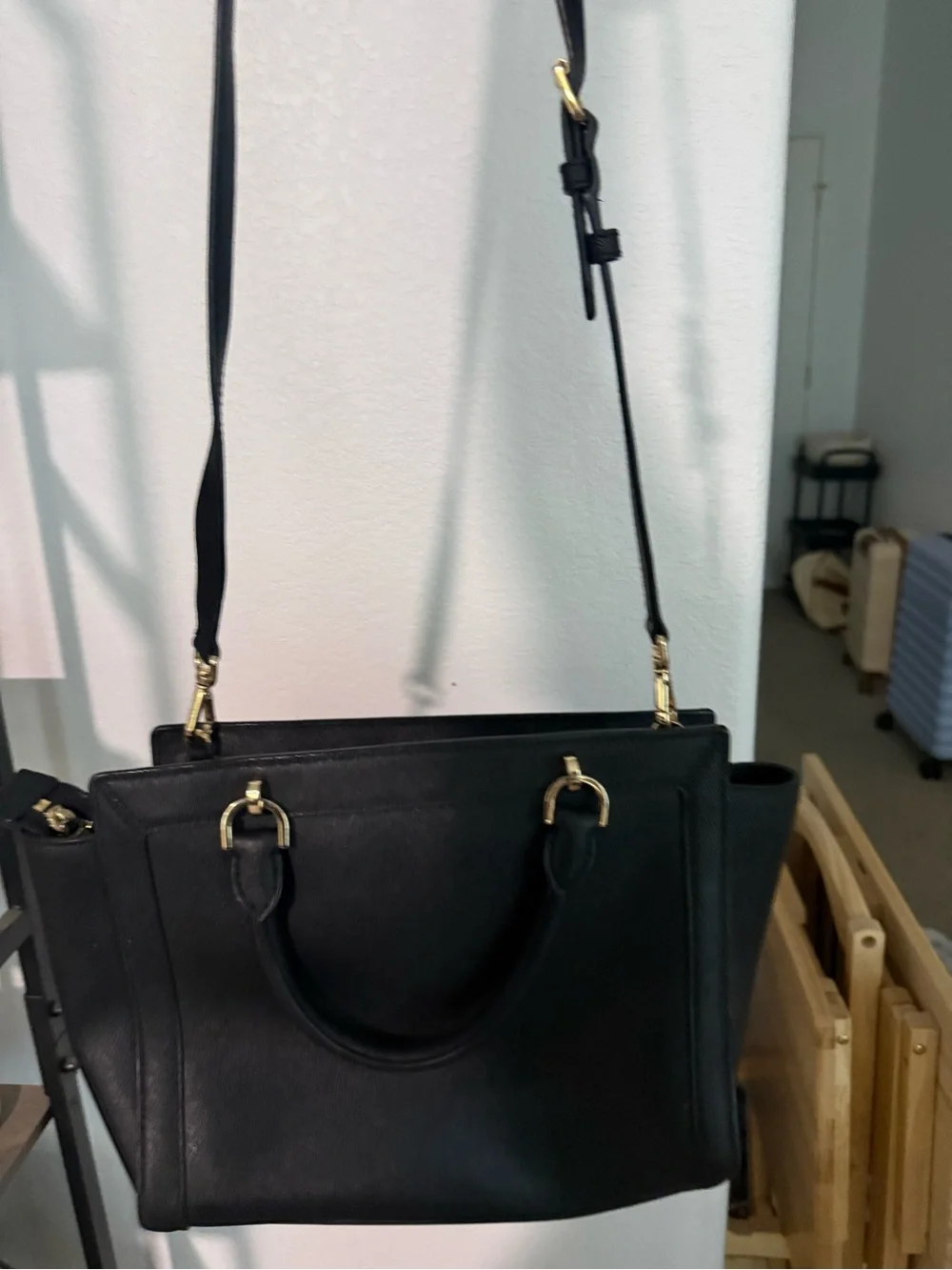 Michael Kors black Leather Satchel